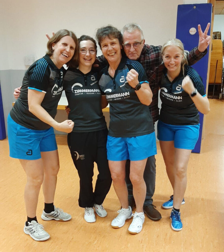 Tischtennis Damen 1 steigen auf